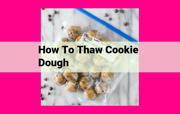 how to thaw cookie dough