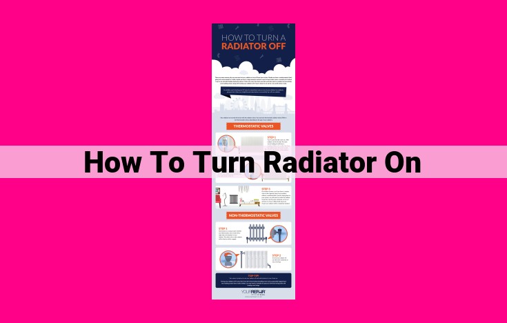 how to turn radiator on