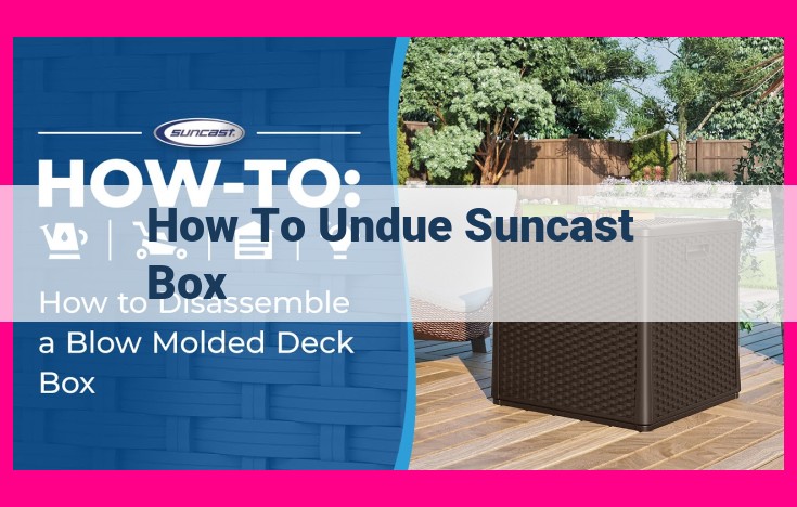 how to undue suncast box