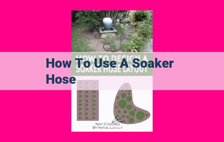 how to use a soaker hose