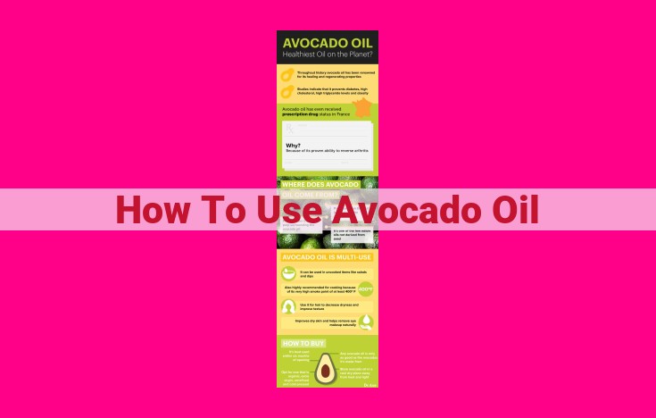 how to use avocado oil