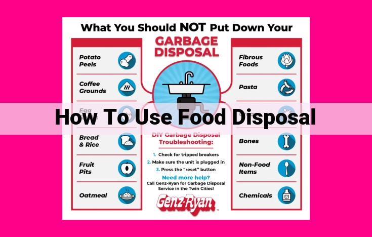 how to use food disposal