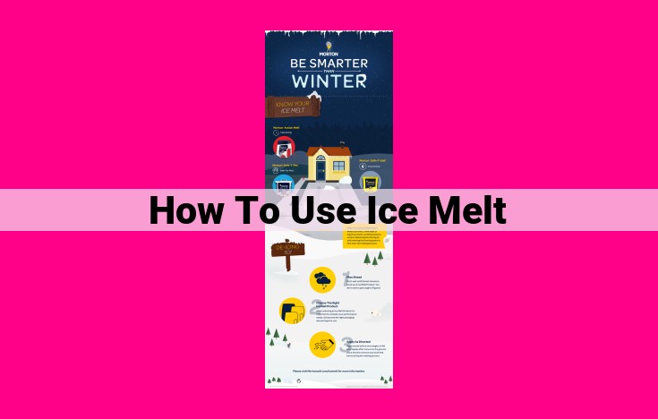 how to use ice melt