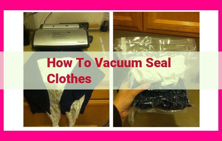 how to vacuum seal clothes