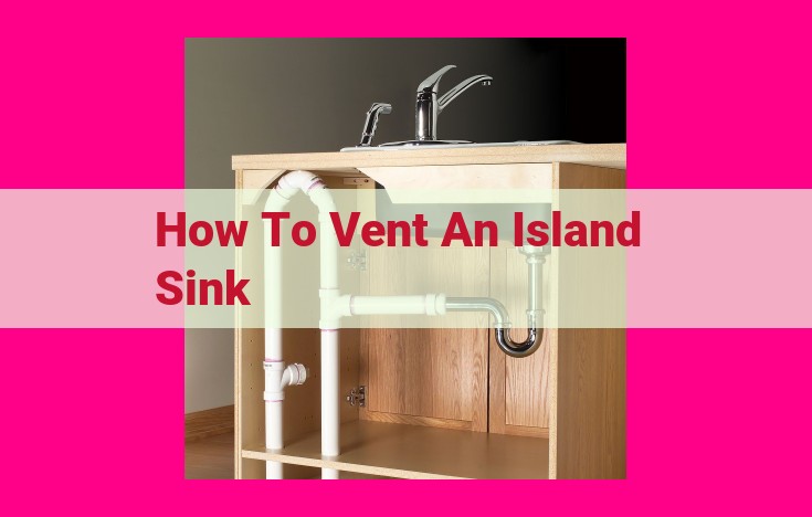 how to vent an island sink