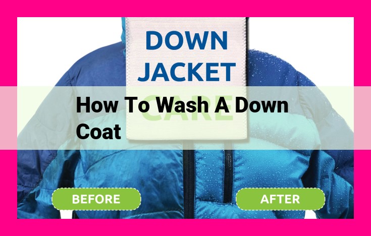 how to wash a down coat