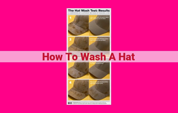 how to wash a hat