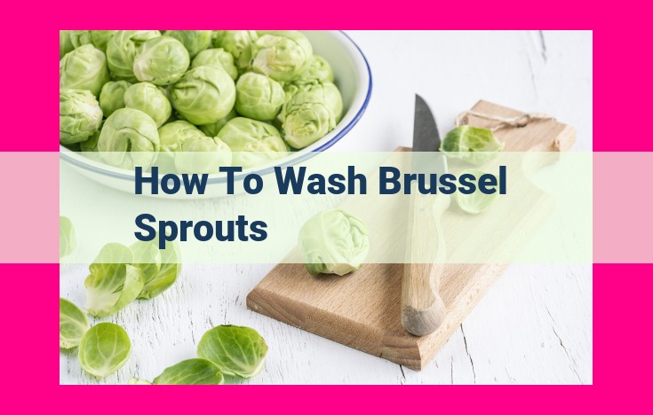 how to wash brussel sprouts