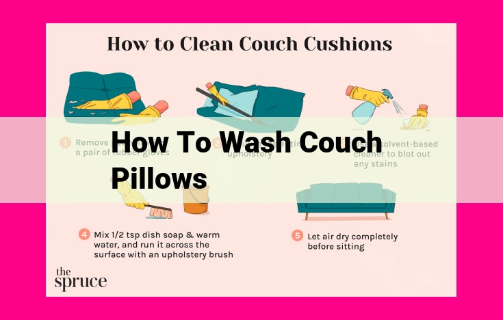 how to wash couch pillows