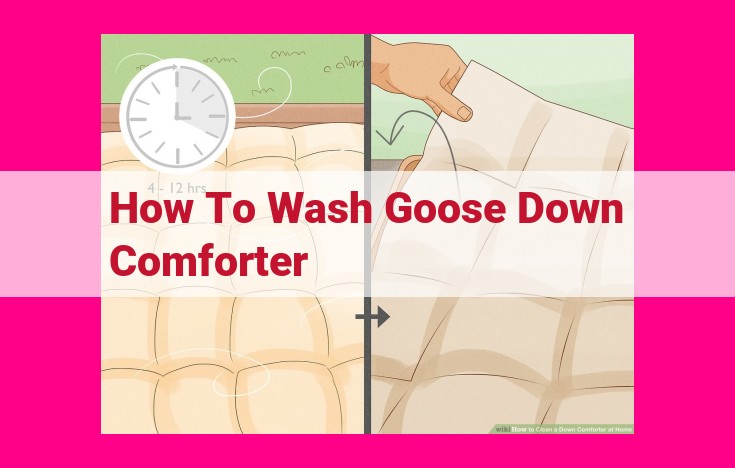 how to wash goose down comforter