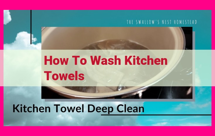 how to wash kitchen towels