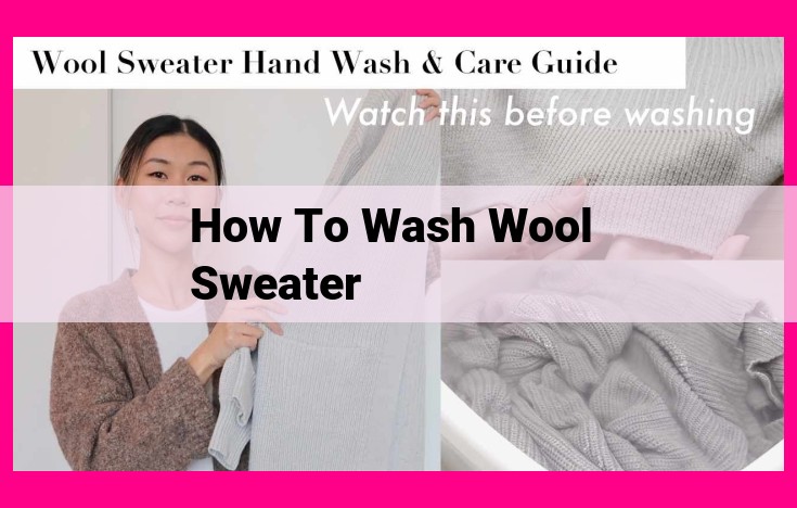 how to wash wool sweater