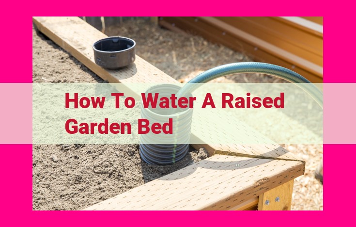 how to water a raised garden bed