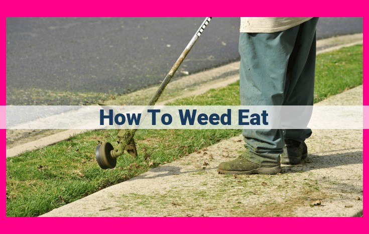 how to weed eat