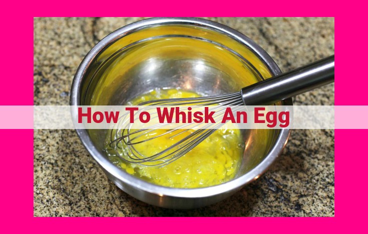 how to whisk an egg