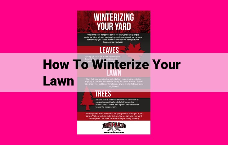 how to winterize your lawn