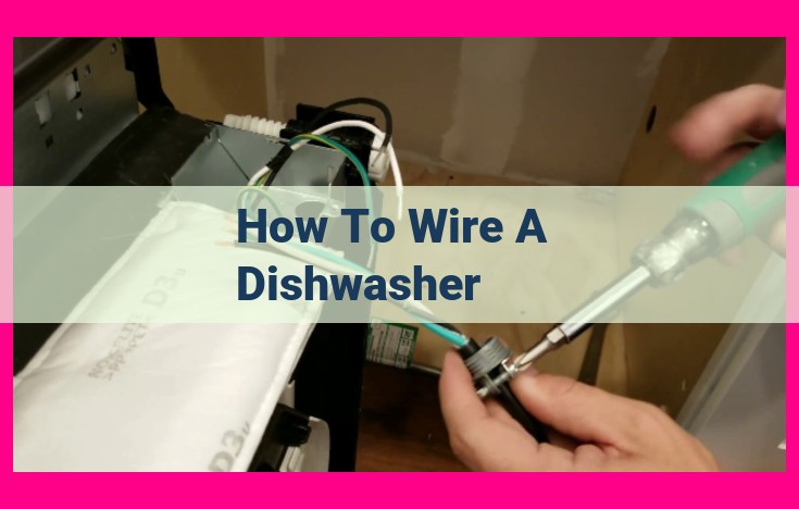 how to wire a dishwasher