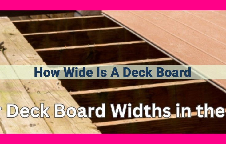 how wide is a deck board