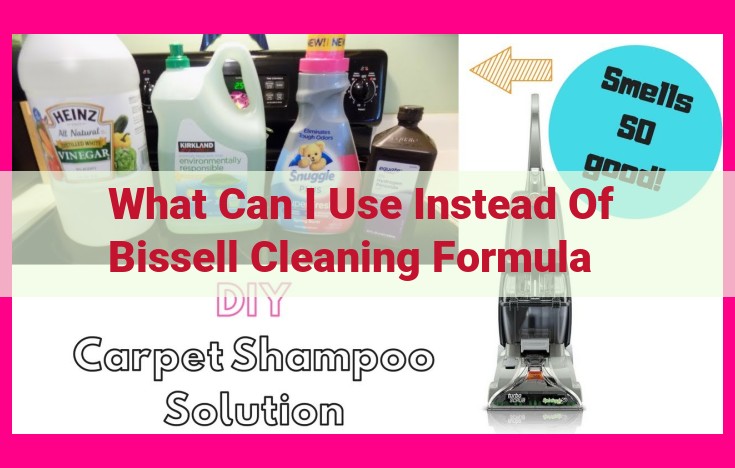 what can i use instead of bissell cleaning formula