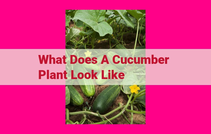 what does a cucumber plant look like