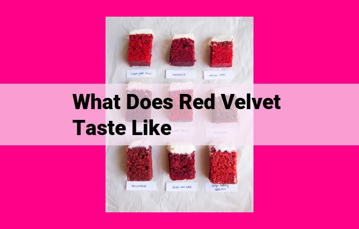 what does red velvet taste like