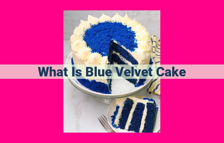 what is blue velvet cake