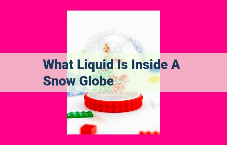 what liquid is inside a snow globe