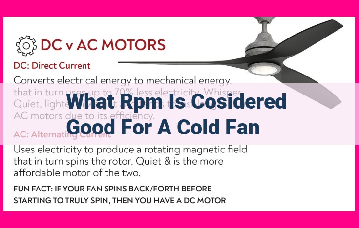 what rpm is cosidered good for a cold fan