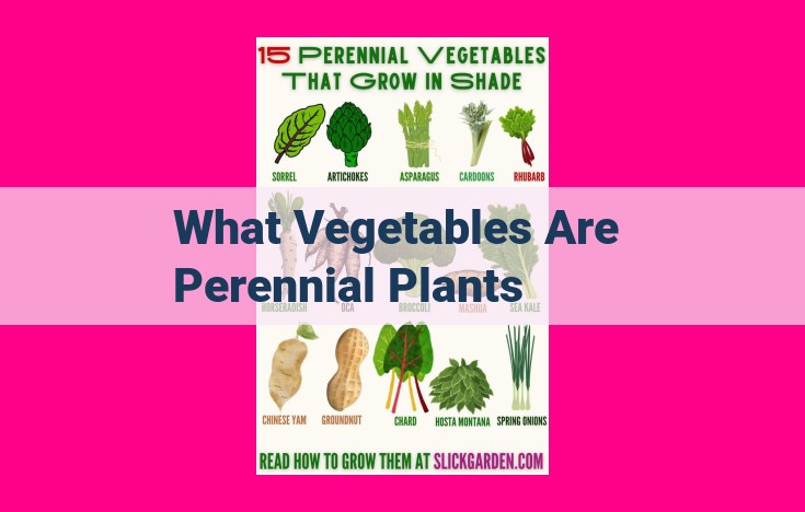 what vegetables are perennial plants